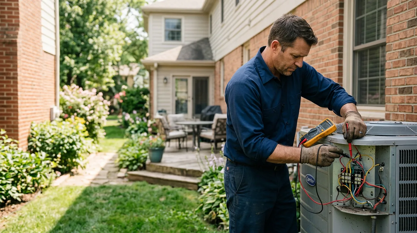 HVAC technician working near New River, VA